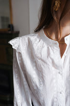 Blusa Élise Bordada Blanca