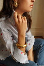 Blusa Juliette Corazones Celeste