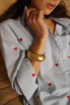 Blusa Juliette Corazones Celeste