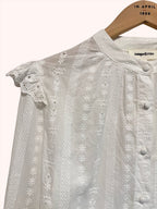 Blusa Élise Bordada Blanca