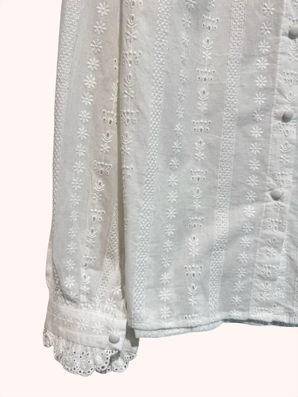 Blusa Élise Bordada Blanca