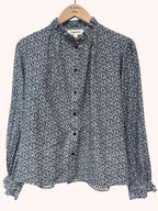 Blusa Rosée Floral Azul