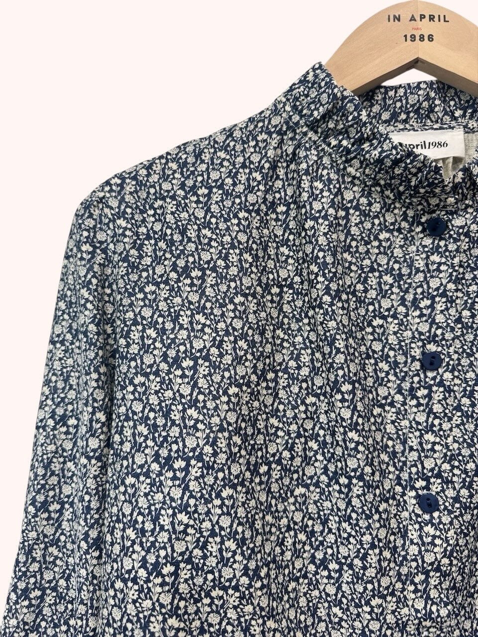 Blusa Rosée Floral Azul