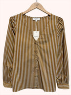 Blusa Colette Rayada Camel